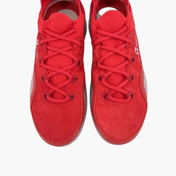 Louboutin Arpoador Drawstring Sock Sneaker Red Suede Size 40 US 10 Women Low Top - Picture 3 of 15